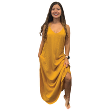 Load image into Gallery viewer, Boho Dress | Dark Yellow
